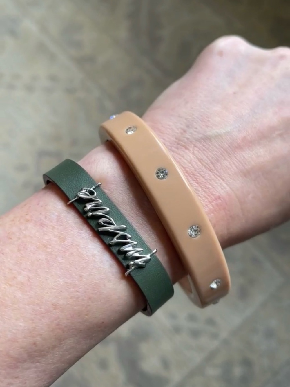 2 Bracelets Bangle and Strap J.CREW & KEEP Collective Preppy Cute